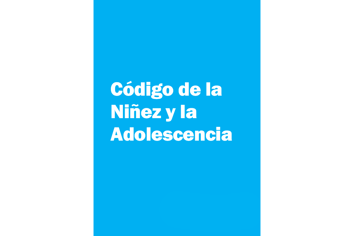 Tapa "Código de la Niñez y la Adolescencia"