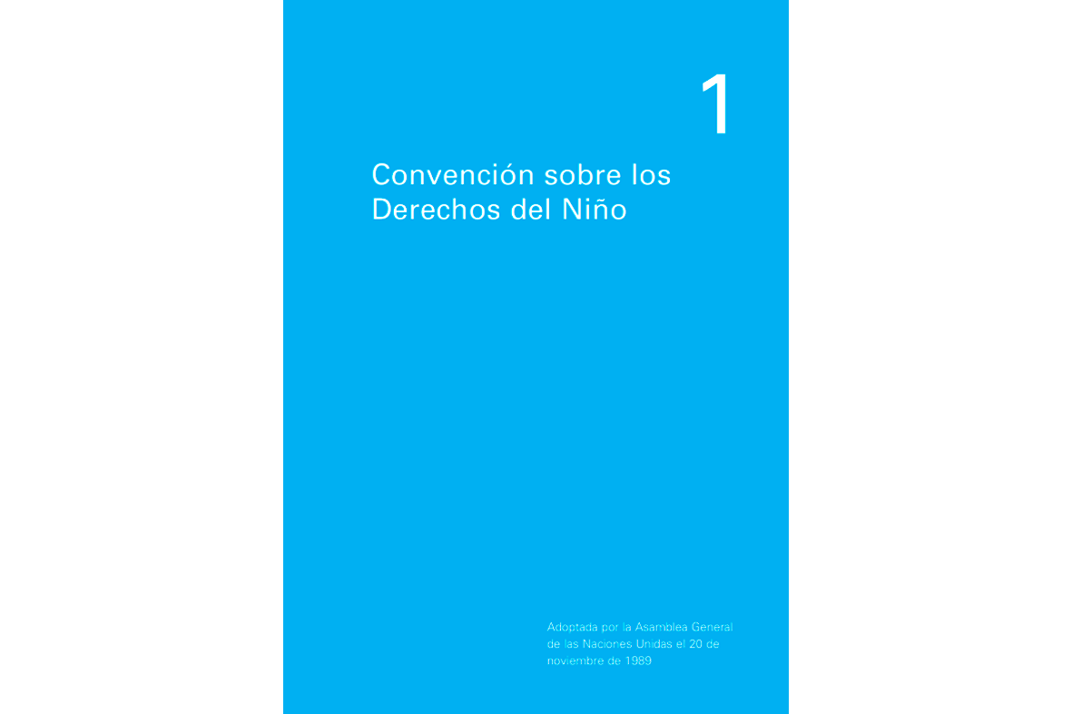 Tapa "Convención sobre los Derechos del Niño"