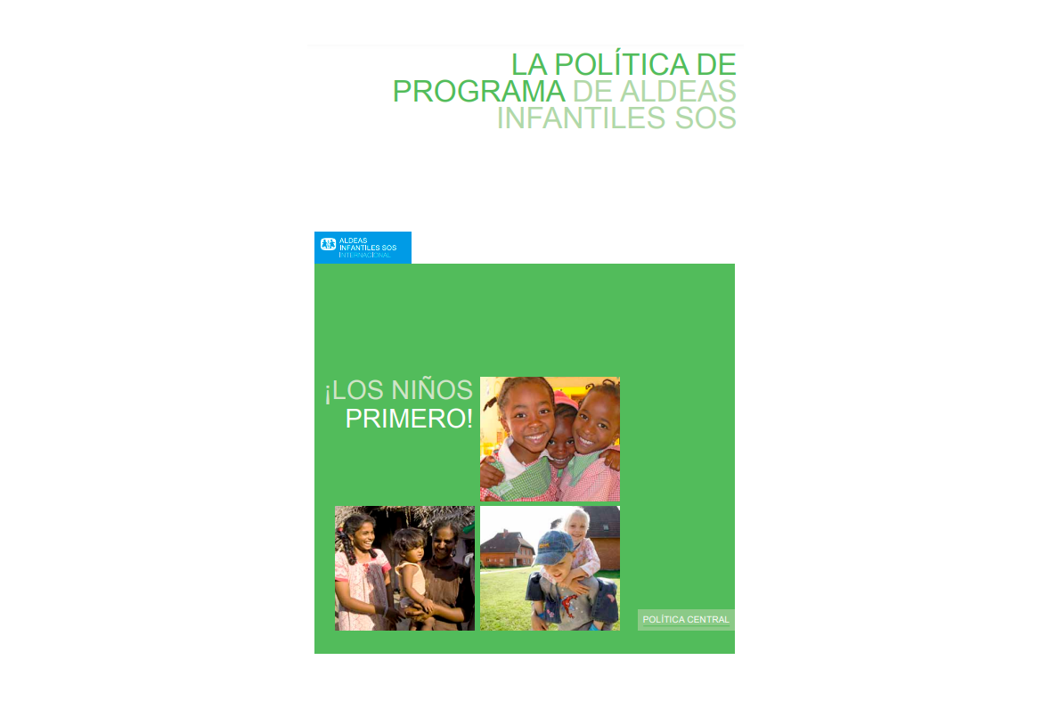 Tapa Política de Programa de Aldeas Infantiles SOS