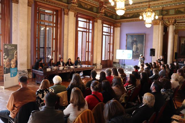 Presentación de la investigación en la Sala de Eventos Especiales del Palacio Legislativo.
